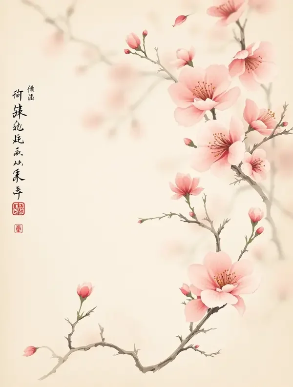 《桃花笺》古代言情小说封面