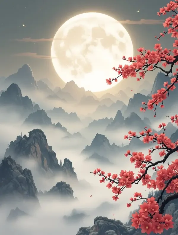 《月照朱砂》仙侠小说封面