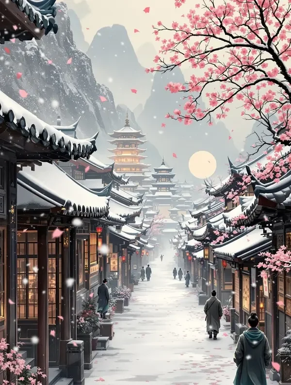 《雪落长安》小说封面