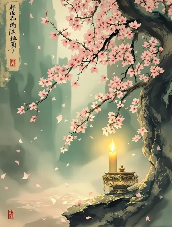 《青灯古卷》玄幻小说封面